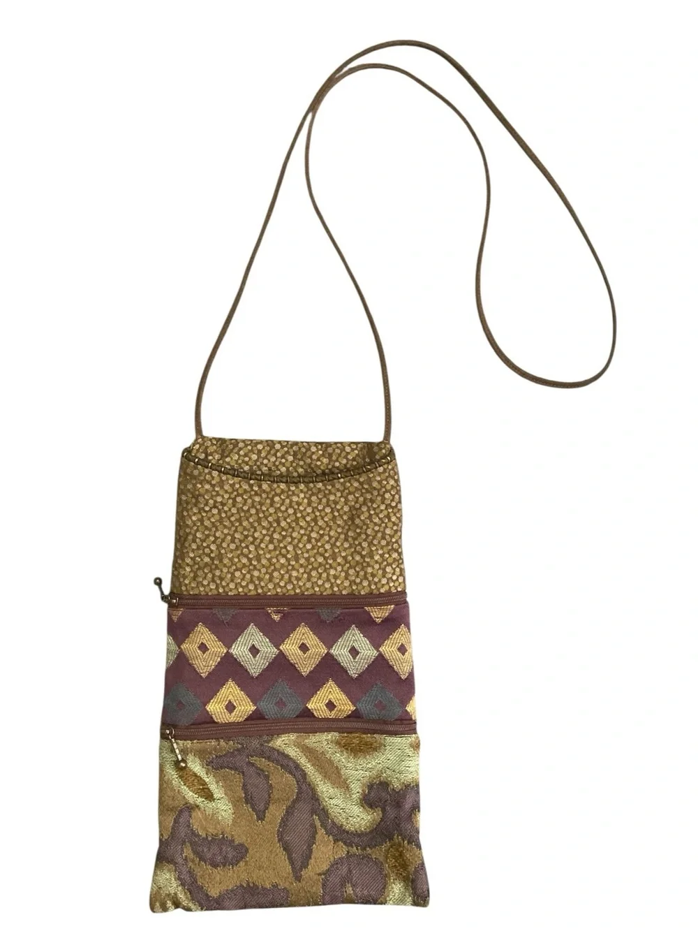 Maruca Handmade Boulder CO Tapestry Crossbody Bag Boho Artisan Patchwork Purse